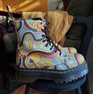 Dr. Martens Vegan Jadon Retro Canvas Platforms